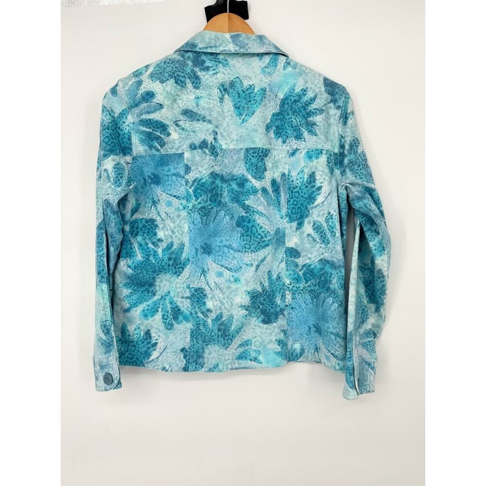 Coldwater Creek Womens Petite Small PS Jacket Floral Tropical Resort Vacation - Picture 3 of 5